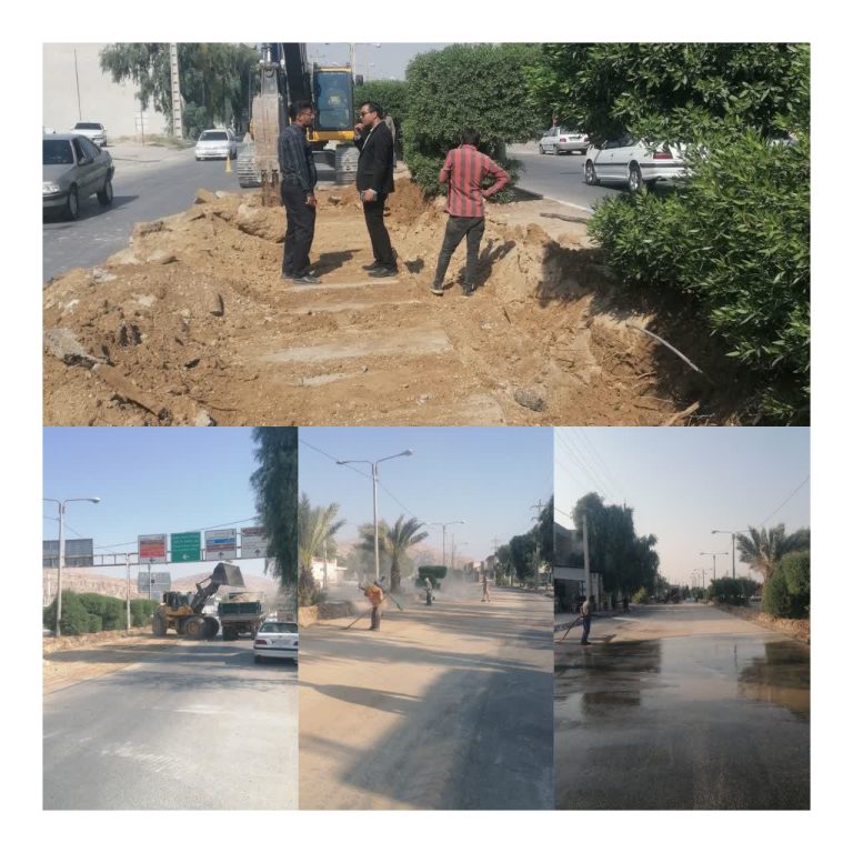 آغاز عملیات بهسازی و بازسازی بلوار امام خمینی