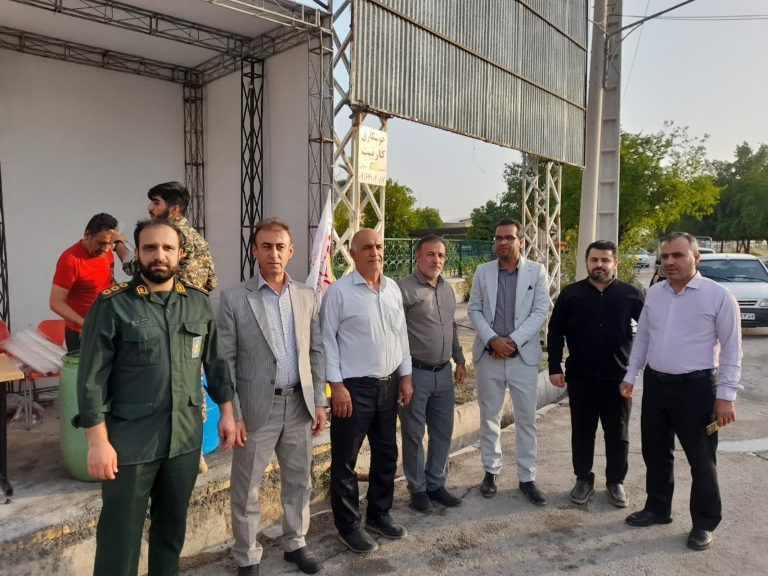 برپایی موکب و ایستگاه صلواتی با حضور شهردار محترم  و ریاست محترم سپاه فراشبند